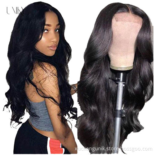 Uniky Virgin Brazilian 30 Inch Straight Human Hair Wig Transparent Hd Lace Front Wigs 13X4X1 T Part Human Hair Wig